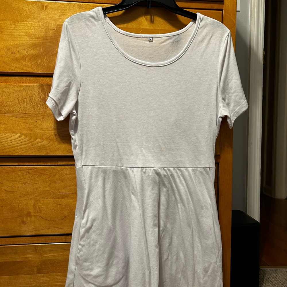 Casual White Women's Dress